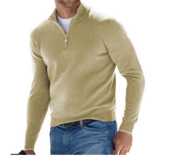 PERRY | V-Neck Sweater with Zipper