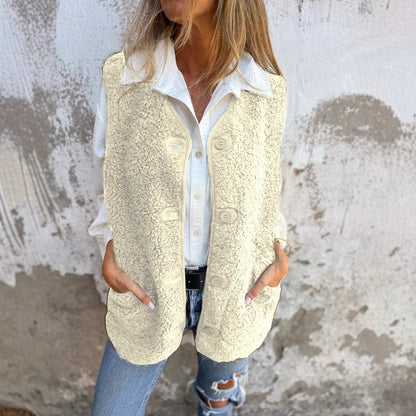 MIA | Button-Down Short Warm Vest