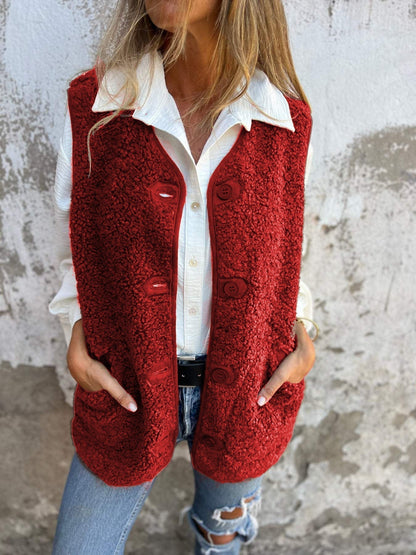 MIA | Button-Down Short Warm Vest