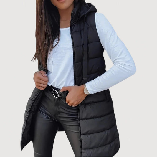 ARWENA | HOODED PUFFER VEST