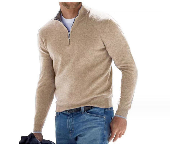 PERRY | V-Neck Sweater with Zipper