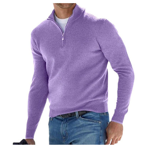 PERRY | V-Neck Sweater with Zipper