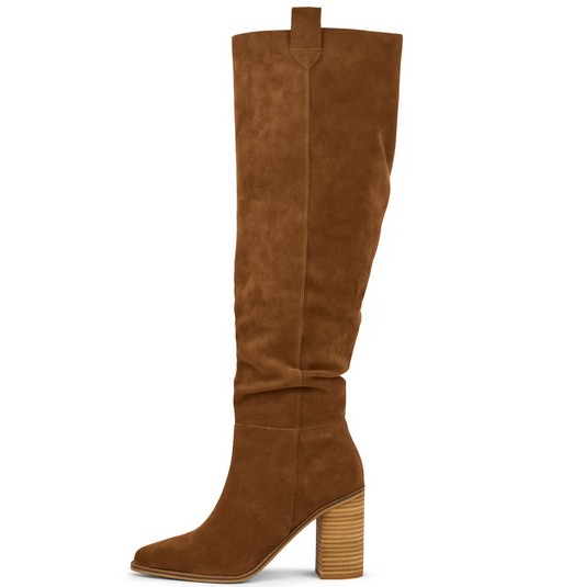 AVELLINE | Suede Block Heel Boots