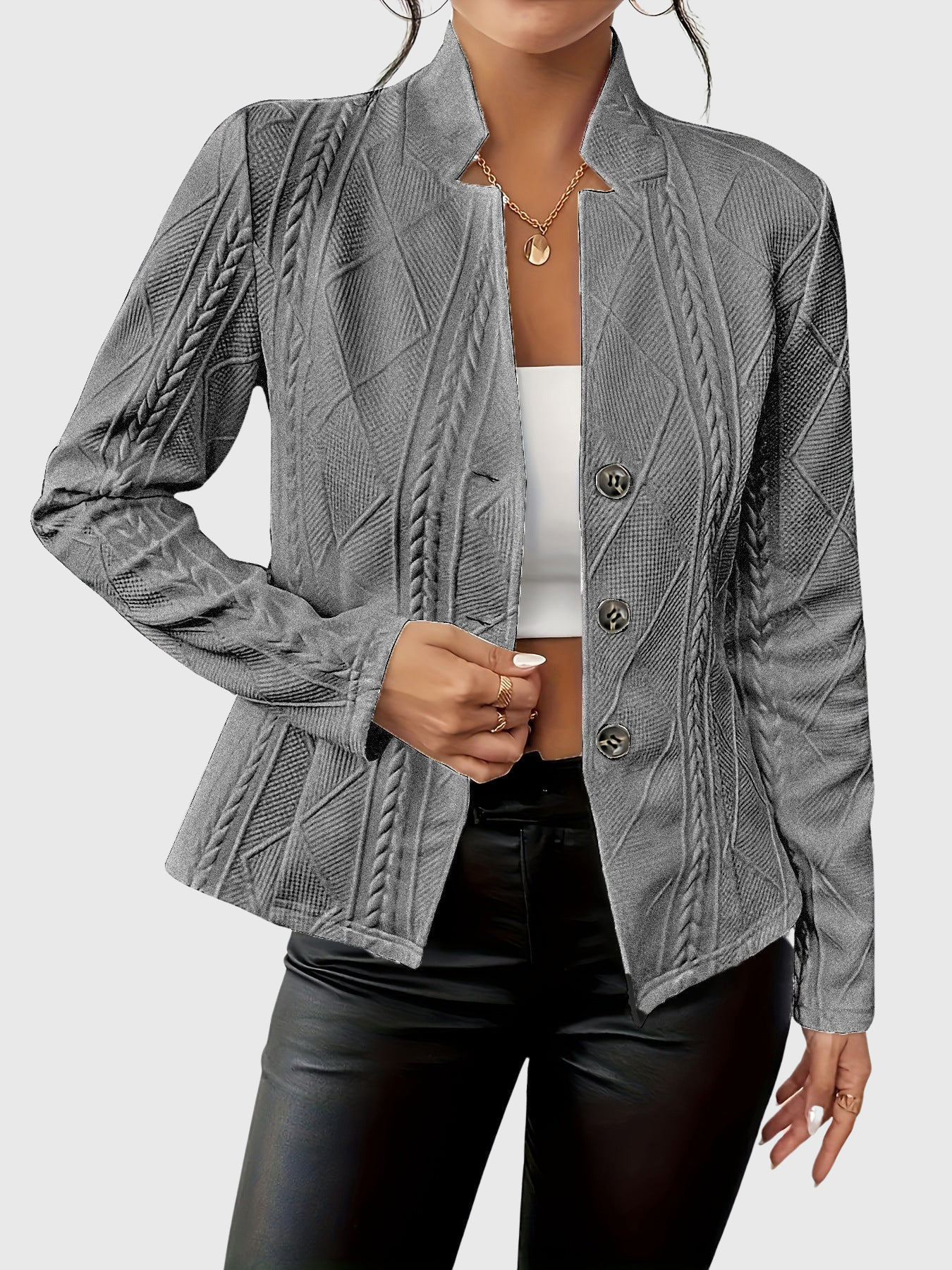 VALENCIA | Knitted Detail Blazer